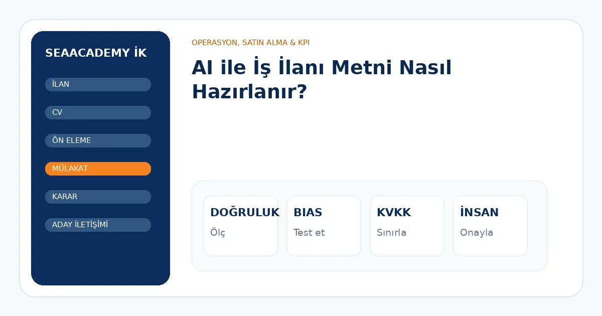 AI ile İş İlanı Metni Nasıl Hazırlanır? analiz görseli