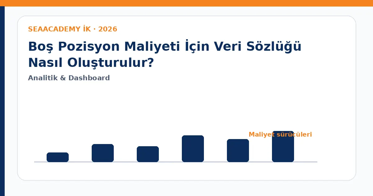Boş Pozisyon Maliyeti İçin Veri Sözlüğü Nasıl Oluşturulur? maliyet sürücüleri analiz görseli