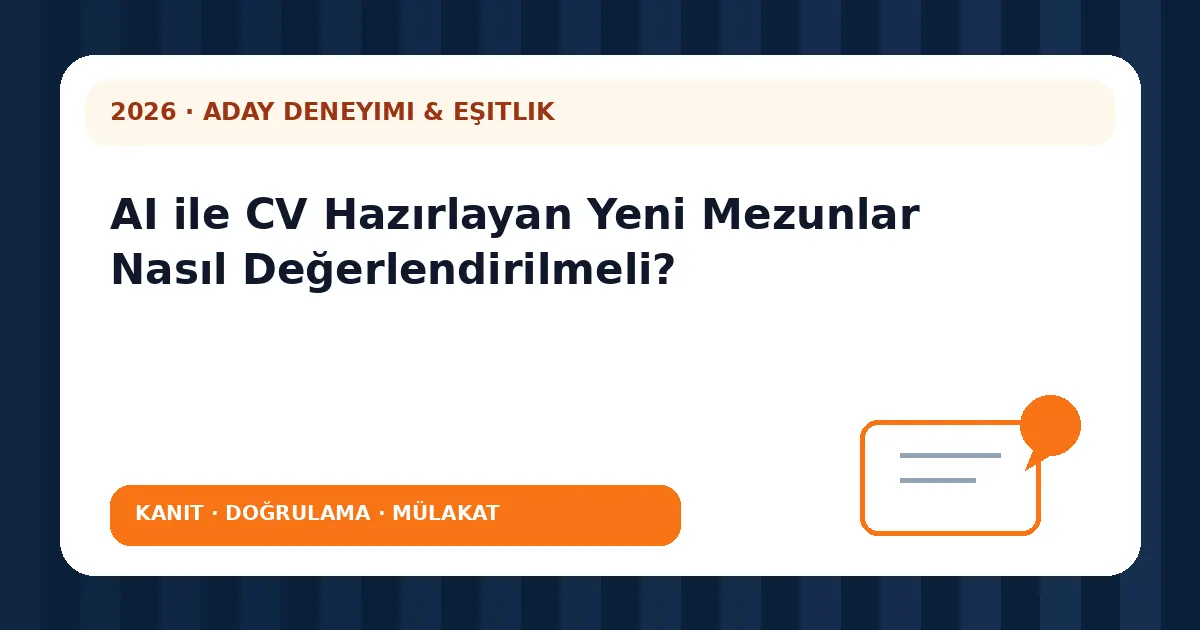 AI ile CV Hazırlayan Yeni Mezunlar Nasıl Değerlendirilmeli? analiz görseli