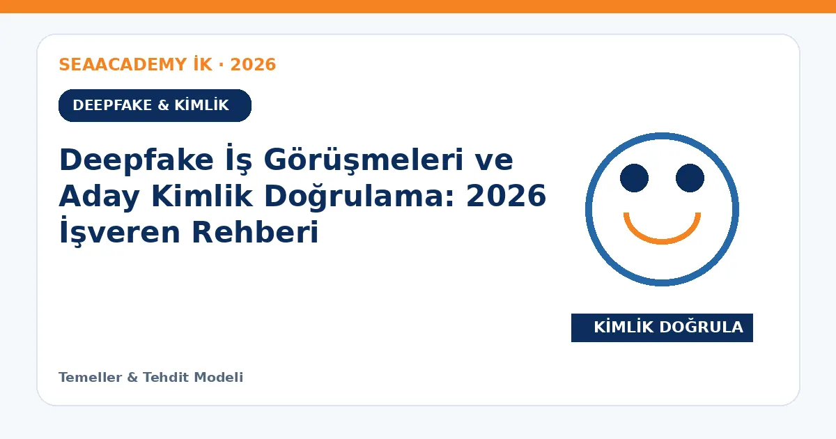 Deepfake İş Görüşmeleri ve Aday Kimlik Doğrulama: 2026 İşveren Rehberi