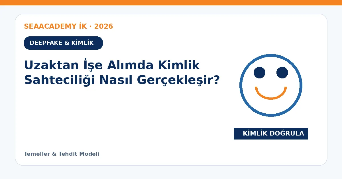 Uzaktan İşe Alımda Kimlik Sahteciliği Nasıl Gerçekleşir?