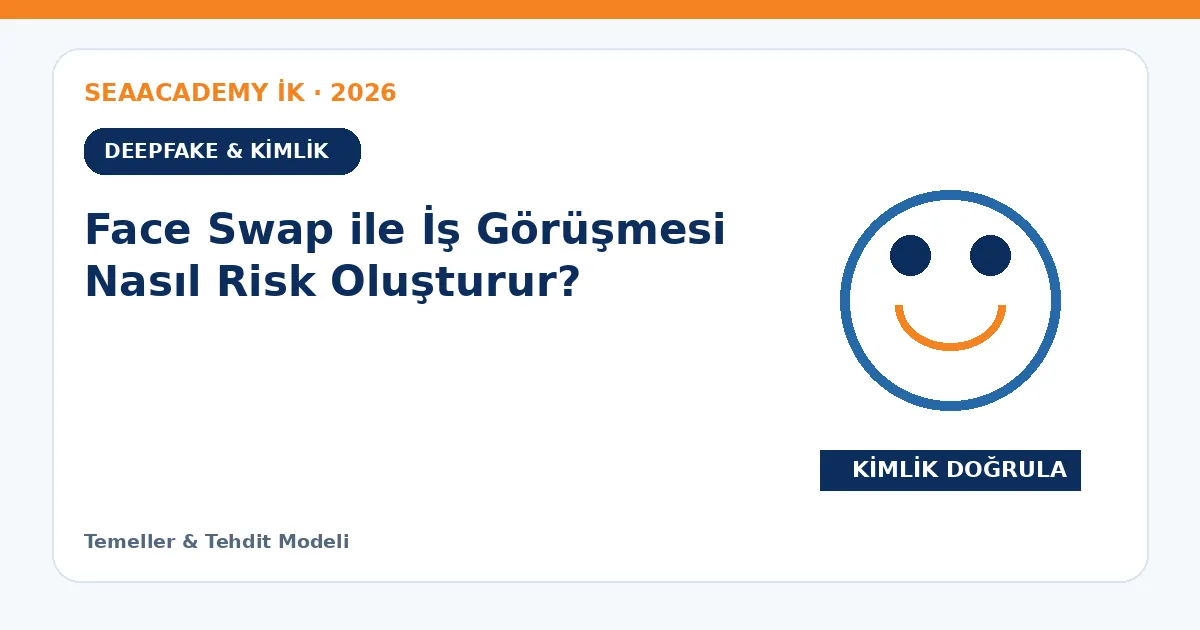 Face Swap ile İş Görüşmesi Nasıl Risk Oluşturur?