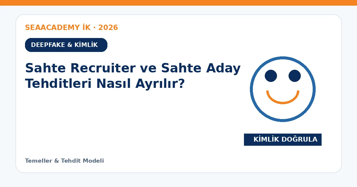 Sahte Recruiter ve Sahte Aday Tehditleri Nasıl Ayrılır?