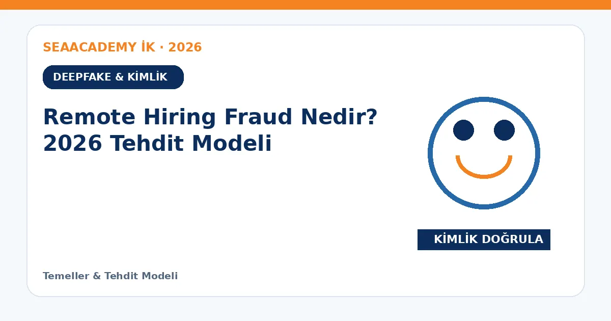 Remote Hiring Fraud Nedir? 2026 Tehdit Modeli