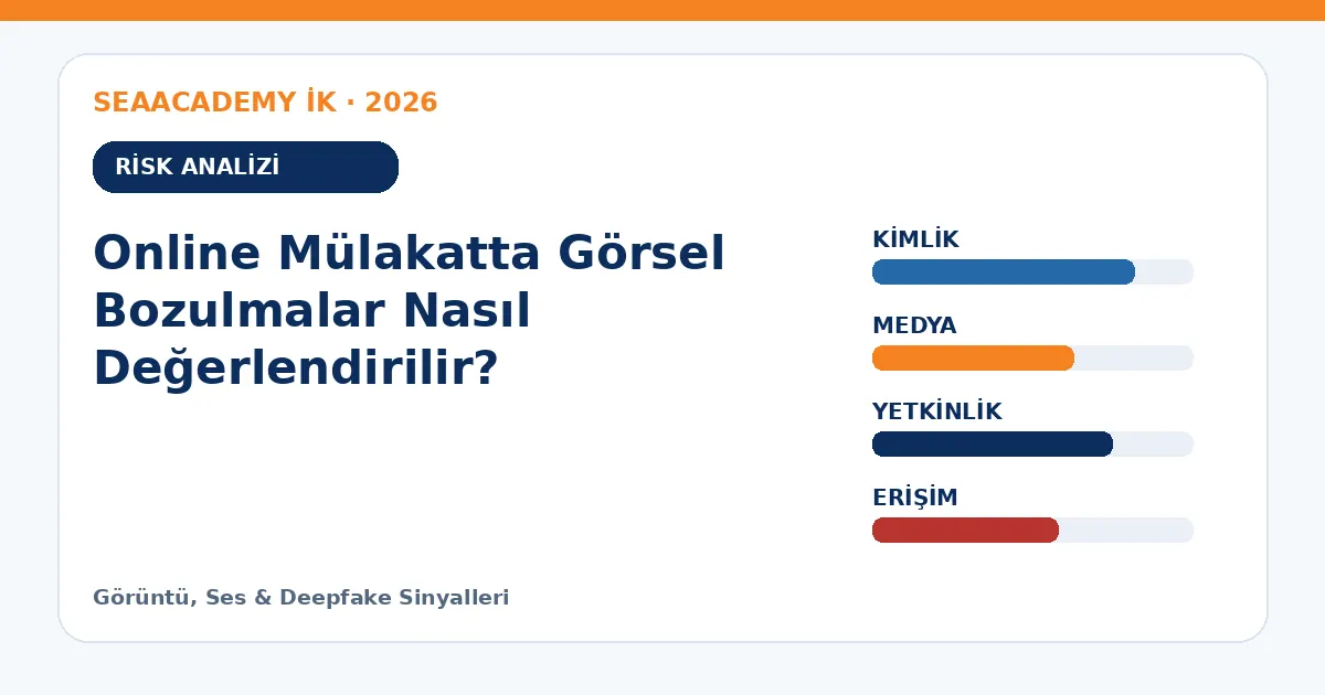 Online Mülakatta Görsel Bozulmalar Nasıl Değerlendirilir? risk analizi