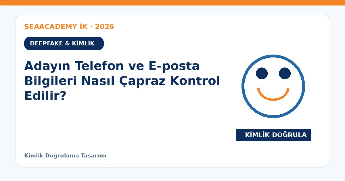 Adayın Telefon ve E-posta Bilgileri Nasıl Çapraz Kontrol Edilir?