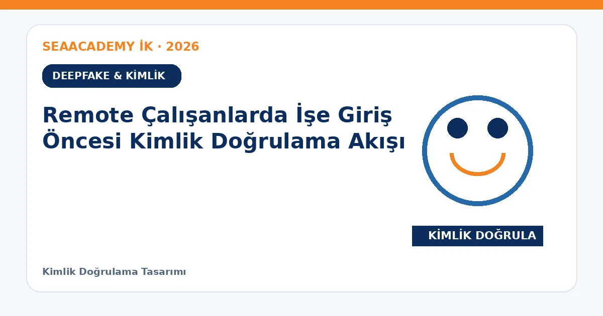 Remote Çalışanlarda İşe Giriş Öncesi Kimlik Doğrulama Akışı