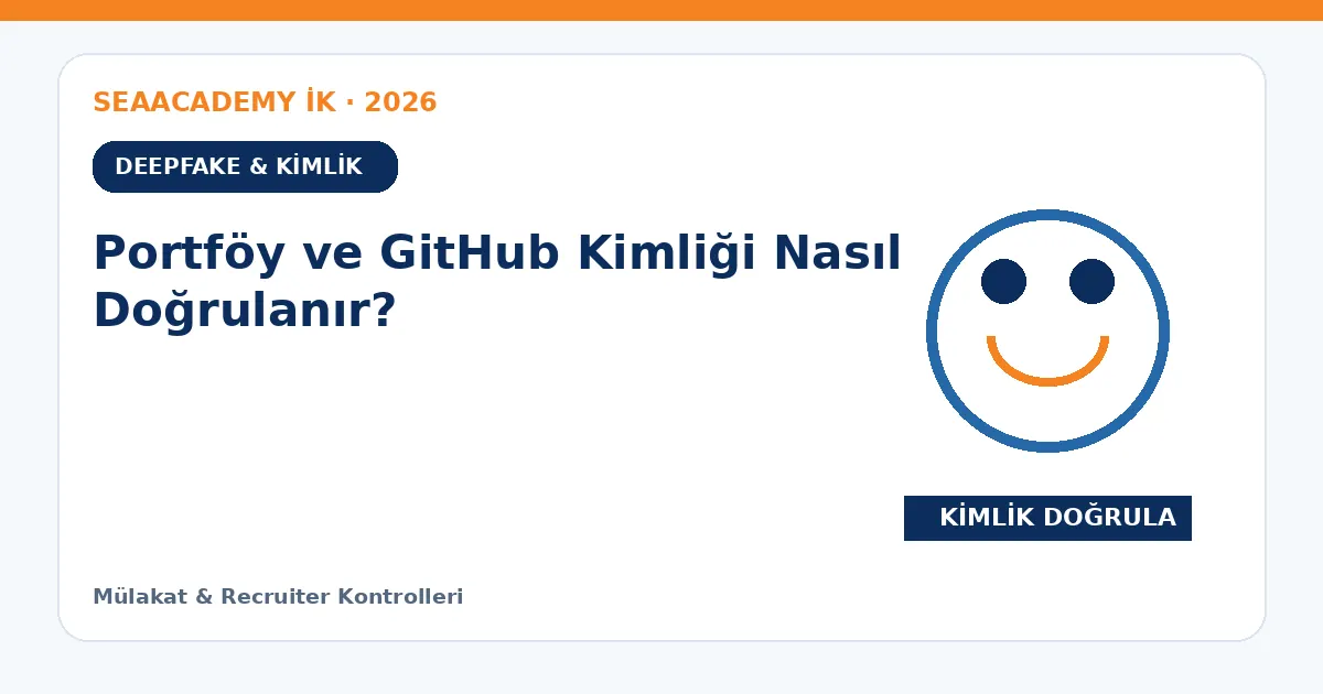 Portföy ve GitHub Kimliği Nasıl Doğrulanır?