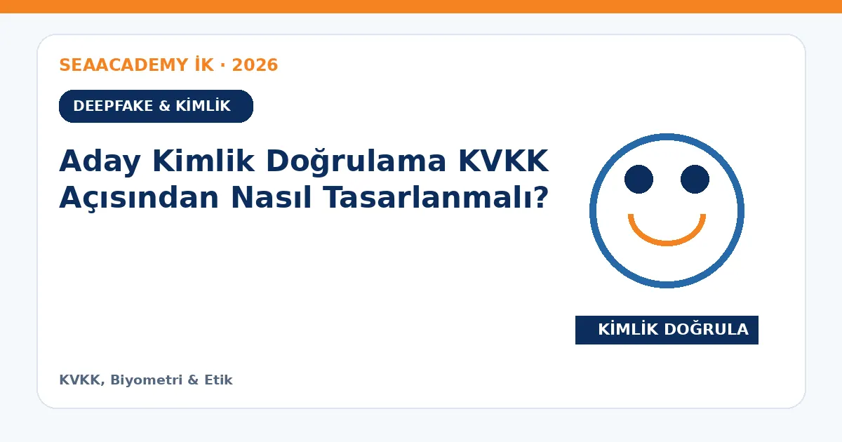 Aday Kimlik Doğrulama KVKK Açısından Nasıl Tasarlanmalı?