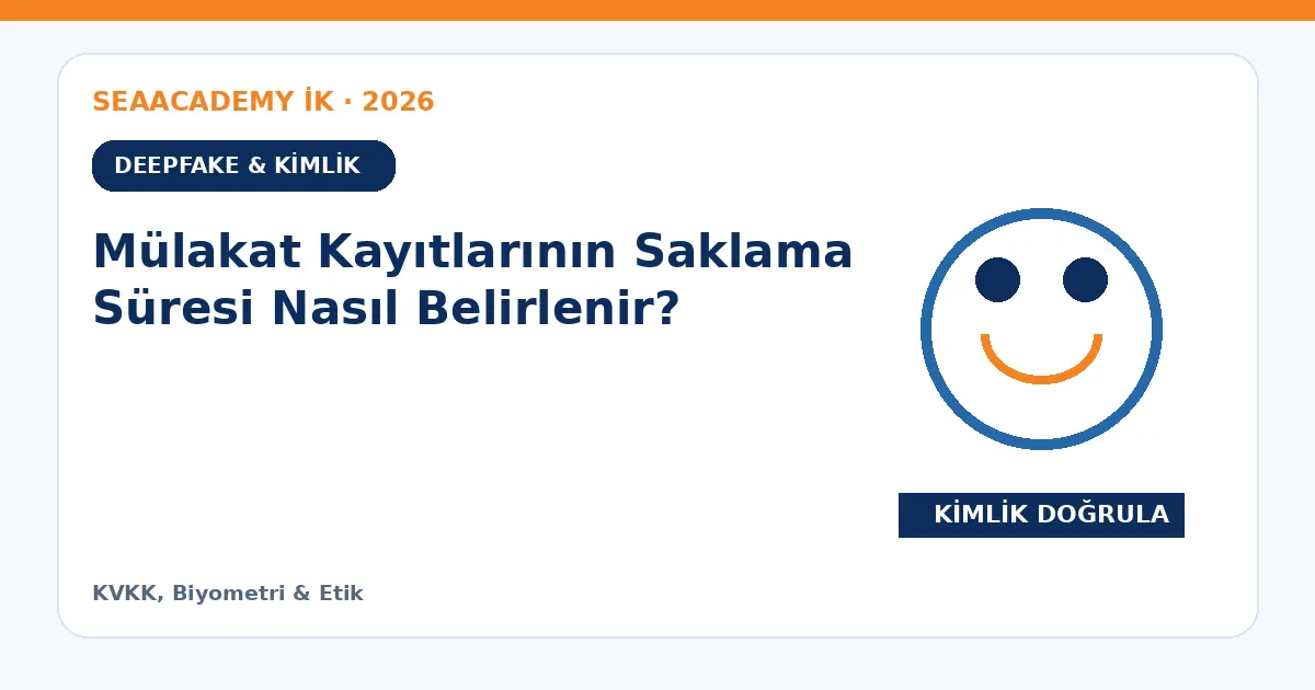 Mülakat Kayıtlarının Saklama Süresi Nasıl Belirlenir?