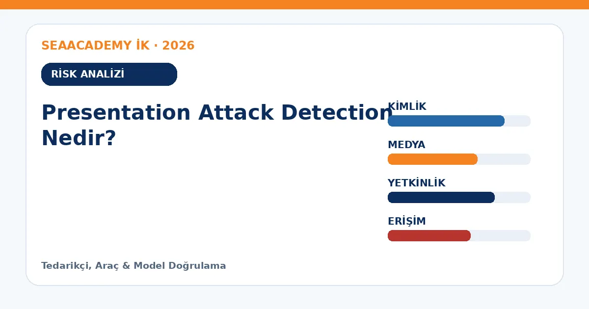 Presentation Attack Detection Nedir? risk analizi