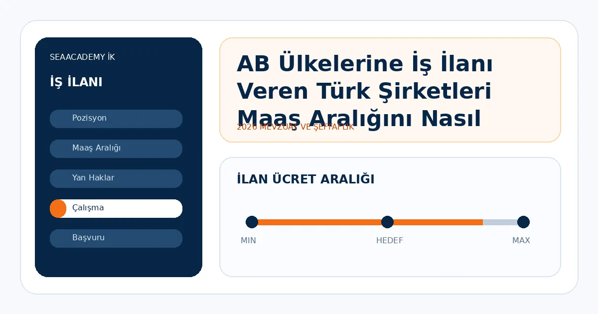 AB Ülkelerine İş İlanı Veren Türk Şirketleri Maaş Aralığını Nasıl Yönetmeli?