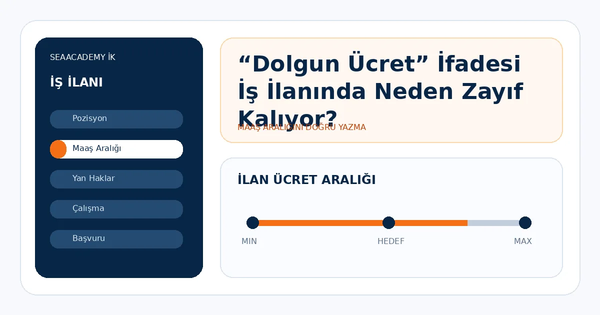 “Dolgun Ücret” İfadesi İş İlanında Neden Zayıf Kalıyor?