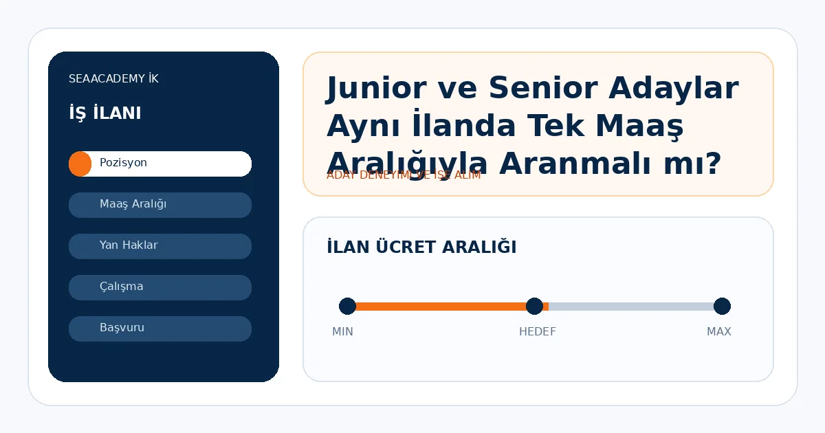 Junior ve Senior Adaylar Aynı İlanda Tek Maaş Aralığıyla Aranmalı mı?