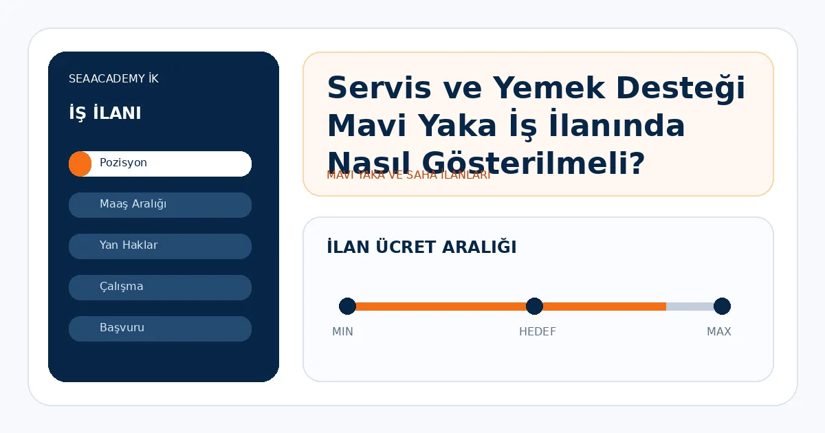 Servis ve Yemek Desteği Mavi Yaka İş İlanında Nasıl Gösterilmeli?