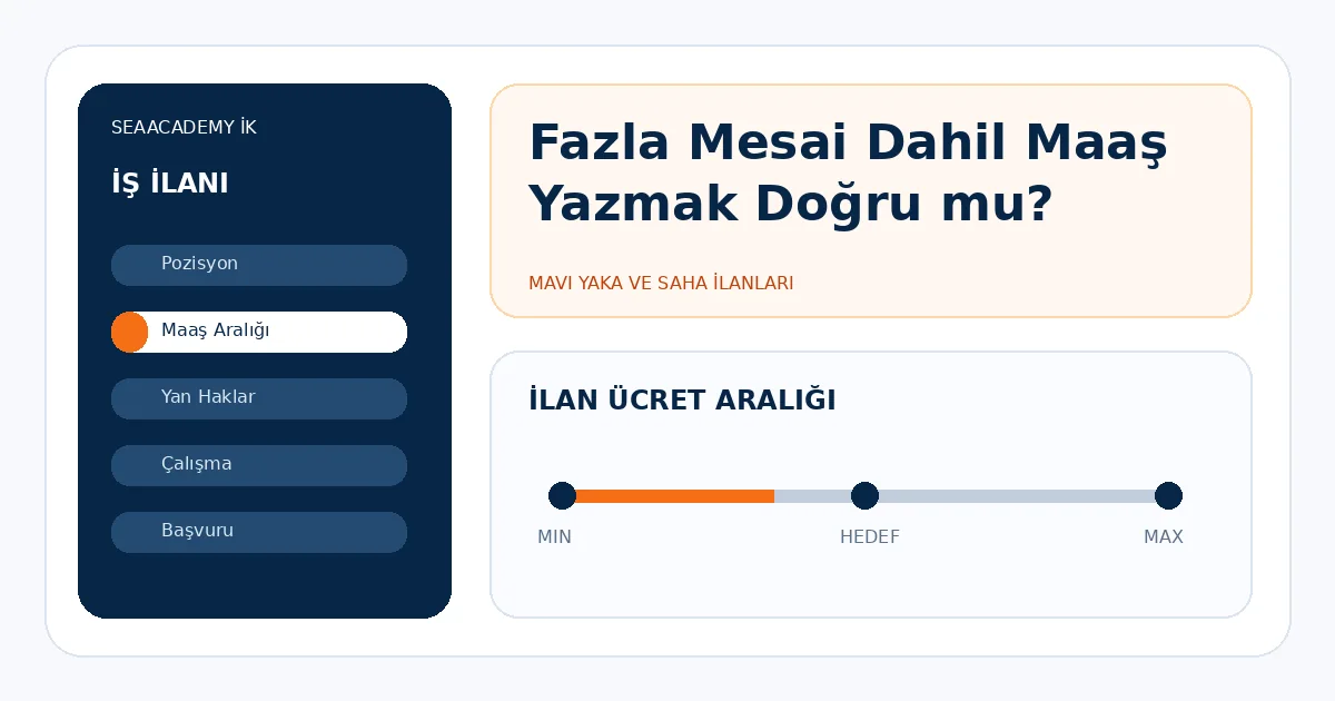 Fazla Mesai Dahil Maaş Yazmak Doğru mu?