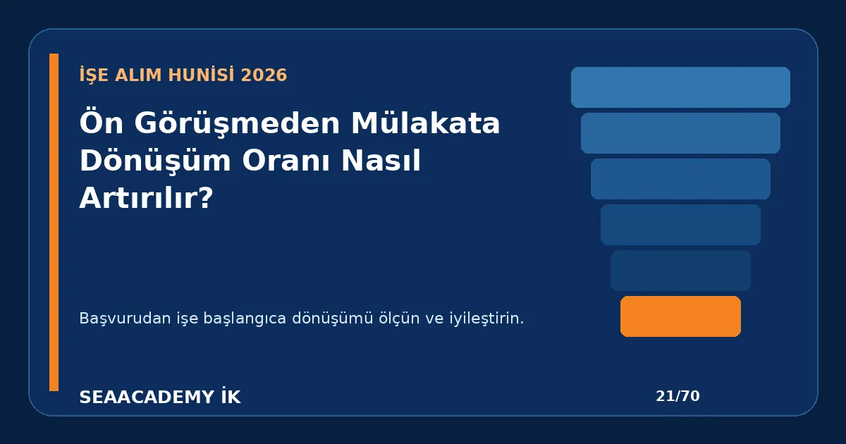 Ön Görüşmeden Mülakata Dönüşüm Oranı Nasıl Artırılır?