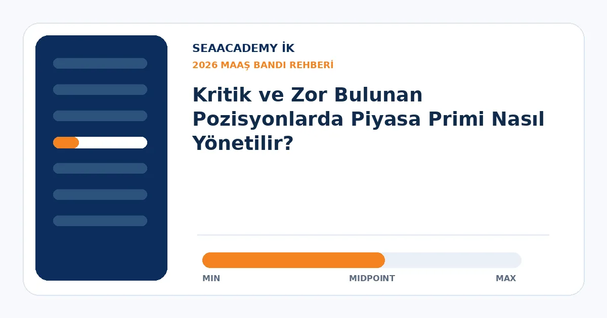 Kritik ve Zor Bulunan Pozisyonlarda Piyasa Primi Nasıl Yönetilir?