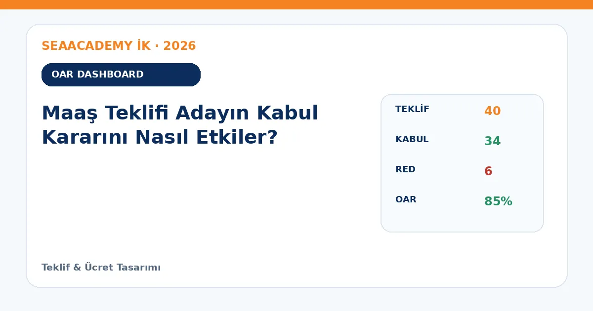 Maaş Teklifi Adayın Kabul Kararını Nasıl Etkiler? dashboard örneği