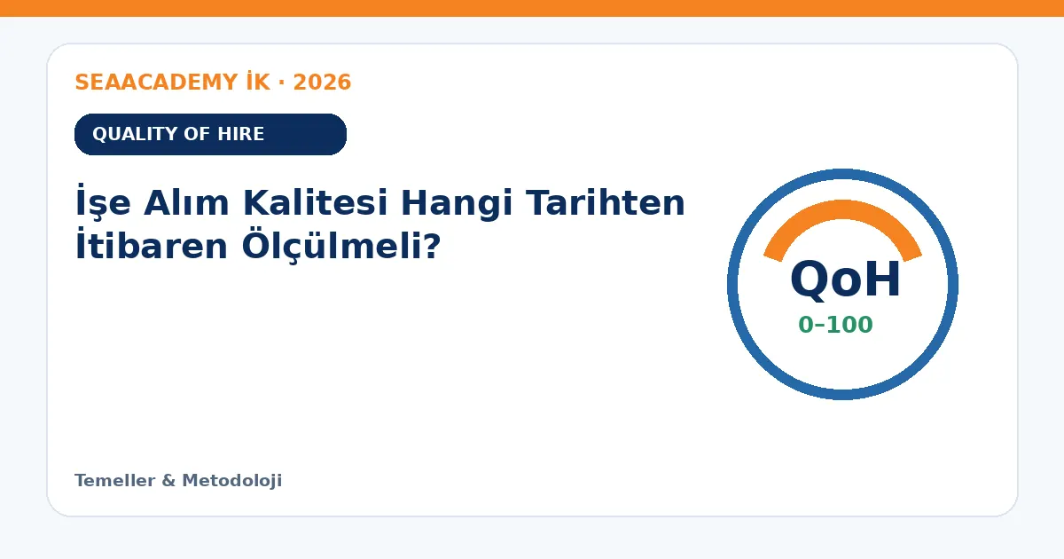 İşe Alım Kalitesi Hangi Tarihten İtibaren Ölçülmeli?