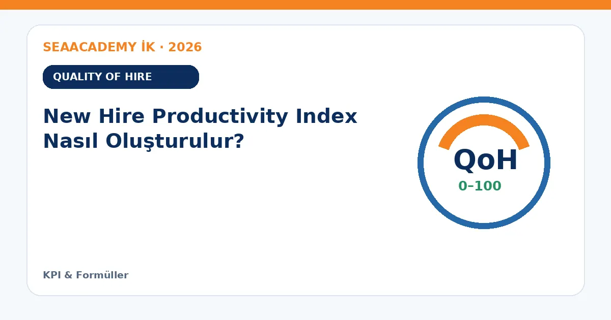 New Hire Productivity Index Nasıl Oluşturulur?