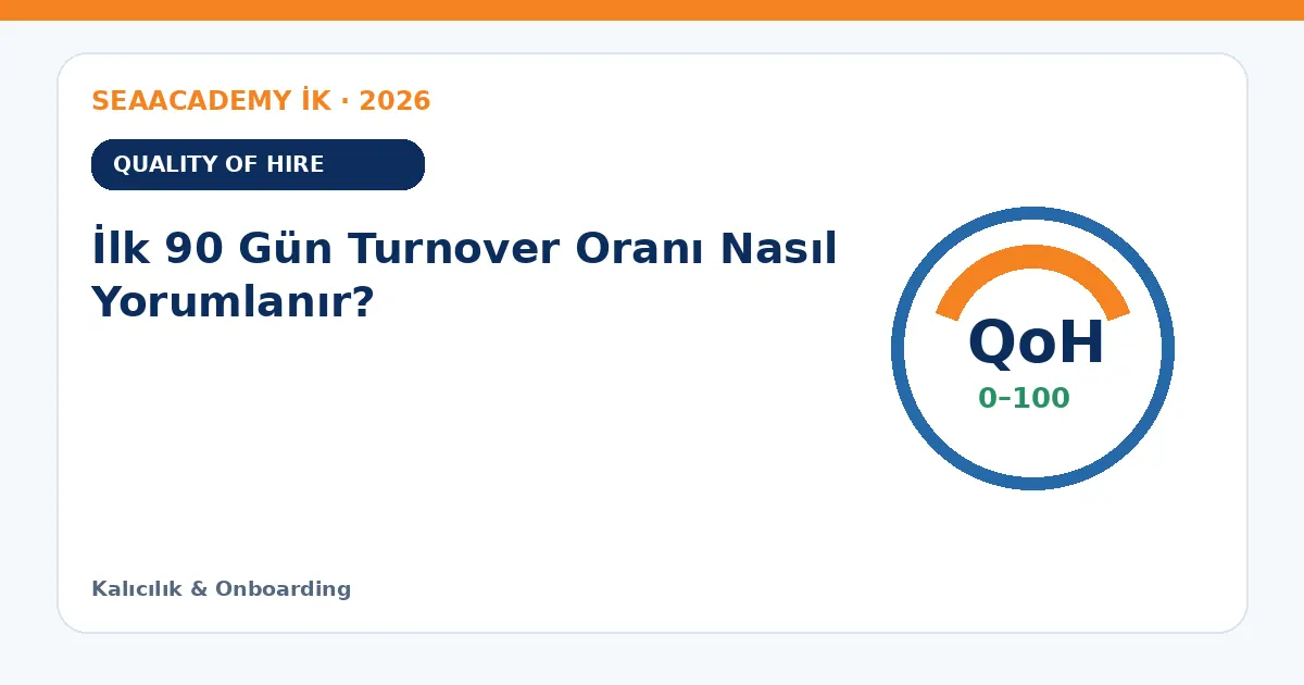 İlk 90 Gün Turnover Oranı Nasıl Yorumlanır?