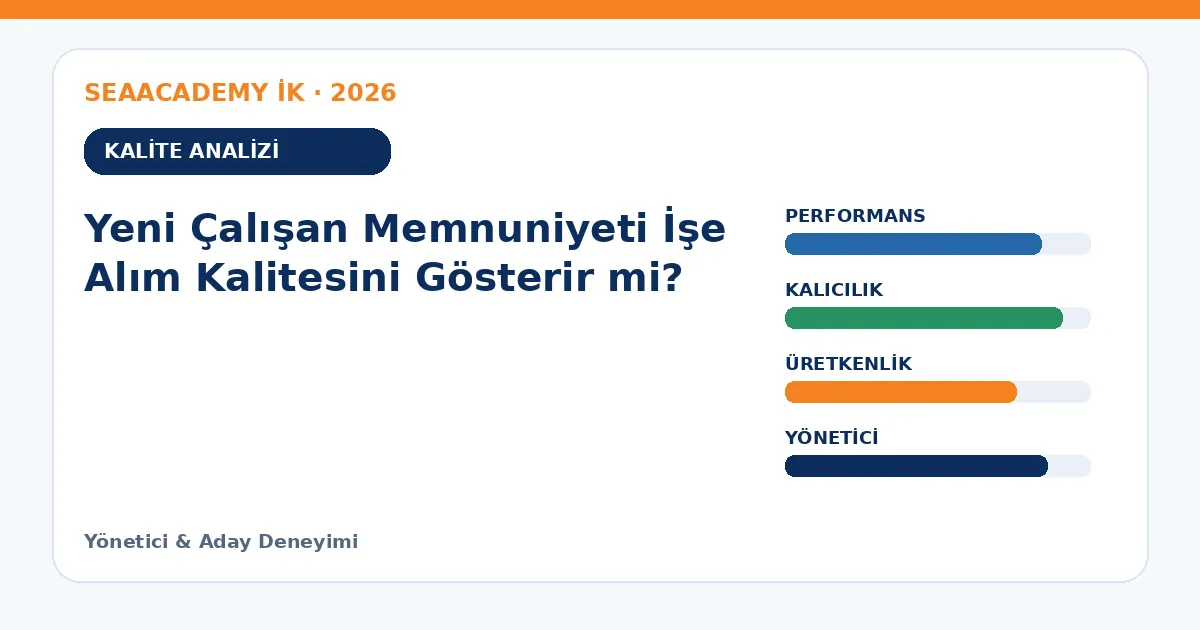 Yeni Çalışan Memnuniyeti İşe Alım Kalitesini Gösterir mi? analiz görseli