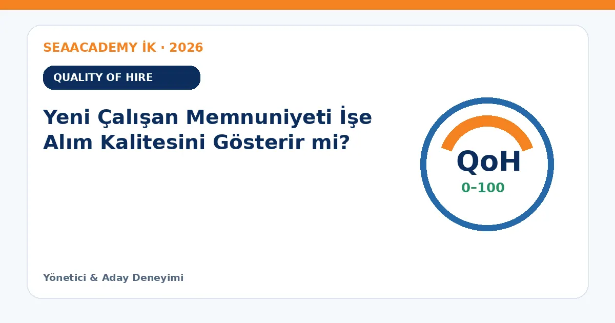 Yeni Çalışan Memnuniyeti İşe Alım Kalitesini Gösterir mi?