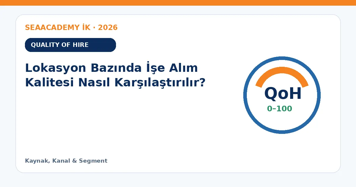 Lokasyon Bazında İşe Alım Kalitesi Nasıl Karşılaştırılır?