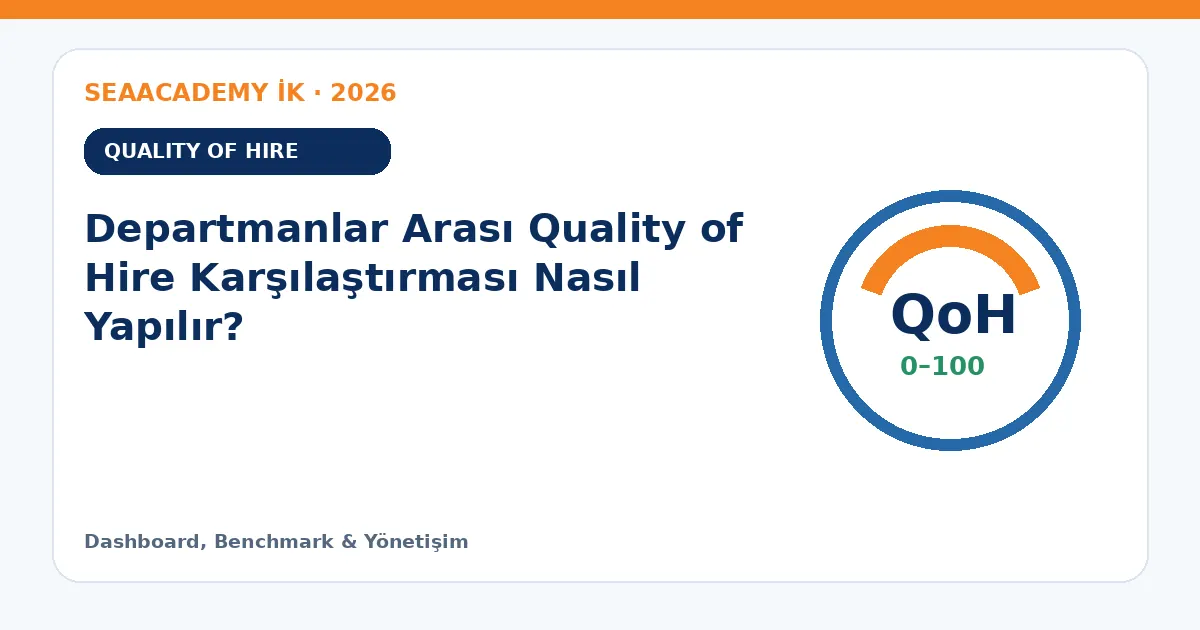 Departmanlar Arası Quality of Hire Karşılaştırması Nasıl Yapılır?