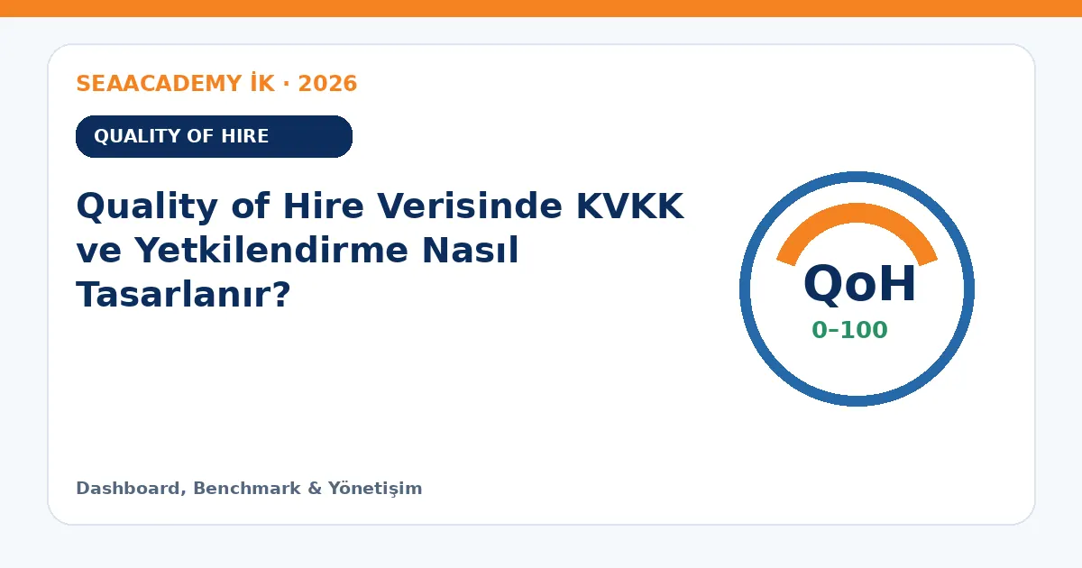 Quality of Hire Verisinde KVKK ve Yetkilendirme Nasıl Tasarlanır?