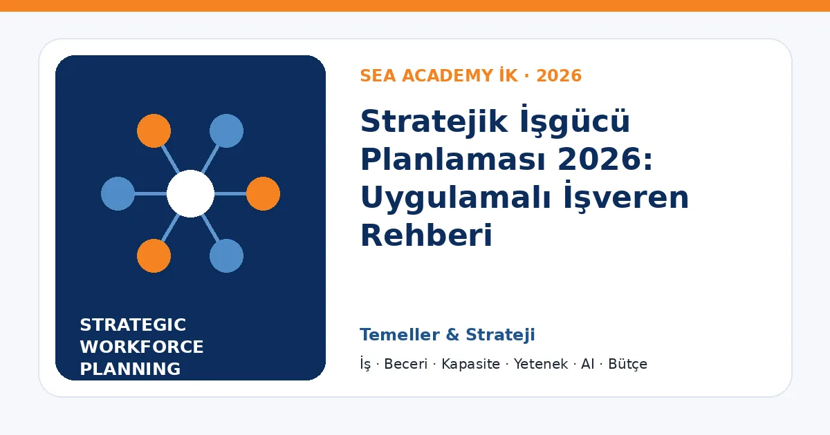 Stratejik İşgücü Planlaması 2026: Uygulamalı İşveren Rehberi