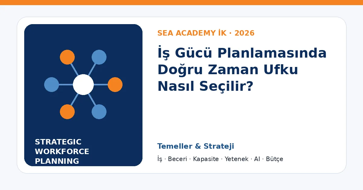 İş Gücü Planlamasında Doğru Zaman Ufku Nasıl Seçilir?