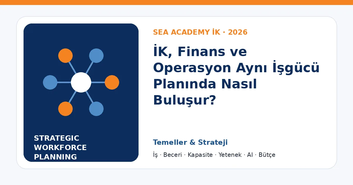 İK, Finans ve Operasyon Aynı İşgücü Planında Nasıl Buluşur?