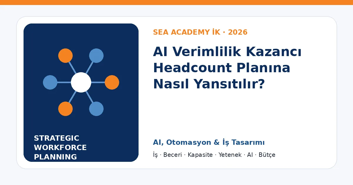 AI Verimlilik Kazancı Headcount Planına Nasıl Yansıtılır?