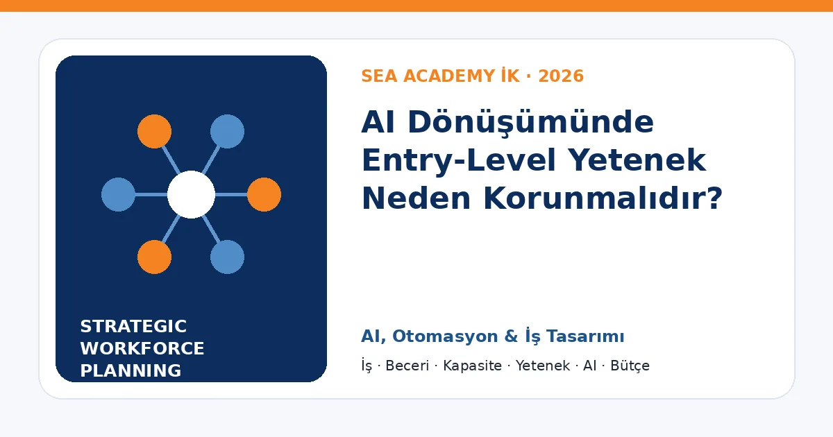 AI Dönüşümünde Entry-Level Yetenek Neden Korunmalıdır?