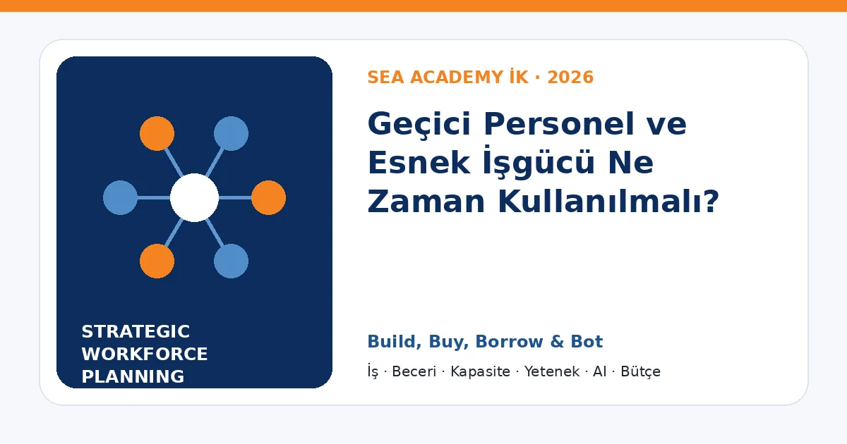 Geçici Personel ve Esnek İşgücü Ne Zaman Kullanılmalı?