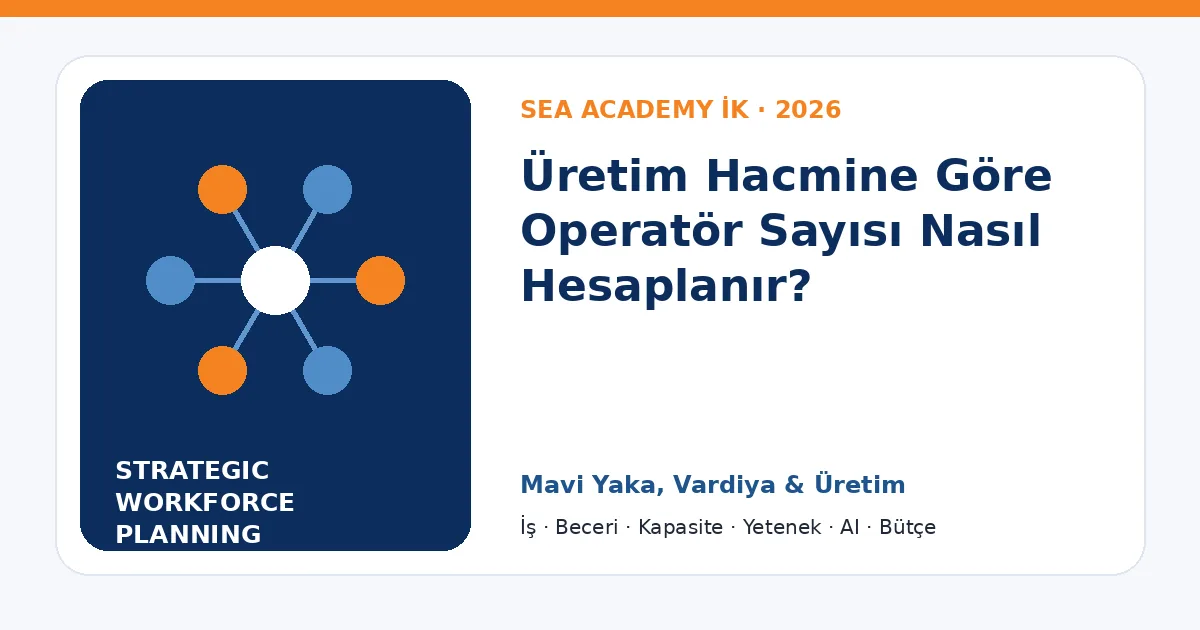Üretim Hacmine Göre Operatör Sayısı Nasıl Hesaplanır?