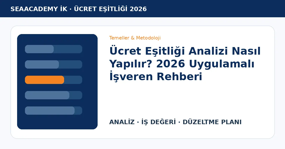 Ücret Eşitliği Analizi Nasıl Yapılır? 2026 Uygulamalı İşveren Rehberi