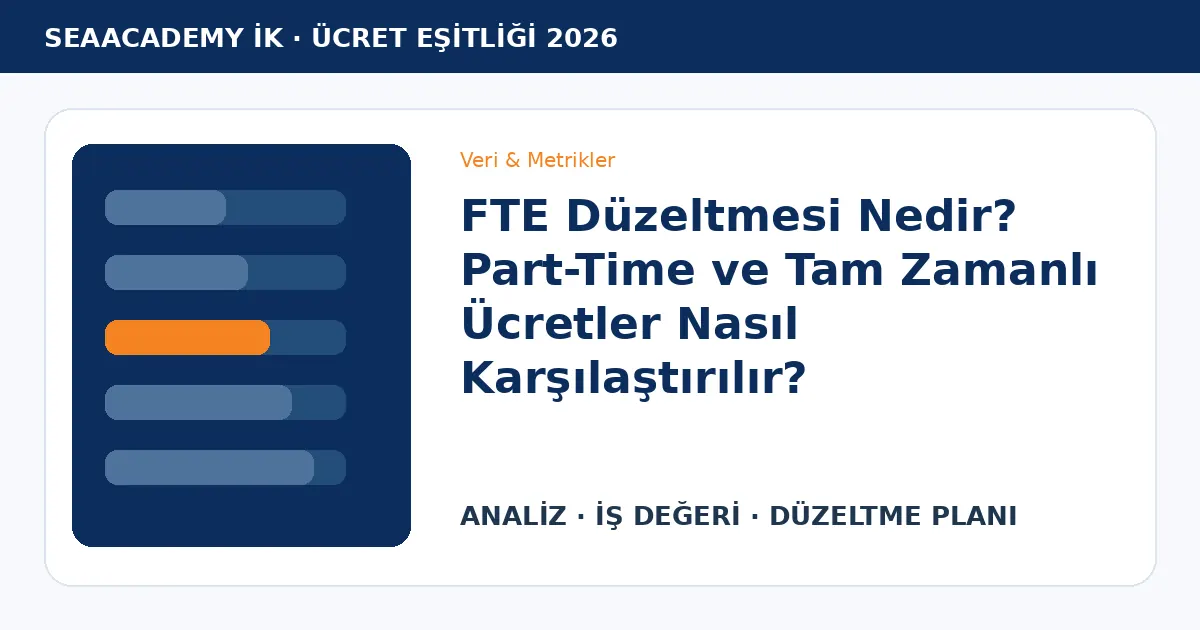FTE Düzeltmesi Nedir? Part-Time ve Tam Zamanlı Ücretler Nasıl Karşılaştırılır?