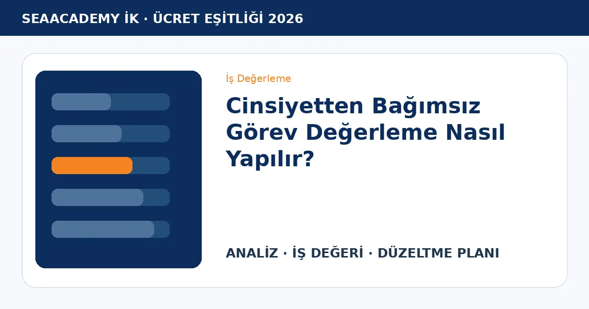 Cinsiyetten Bağımsız Görev Değerleme Nasıl Yapılır?