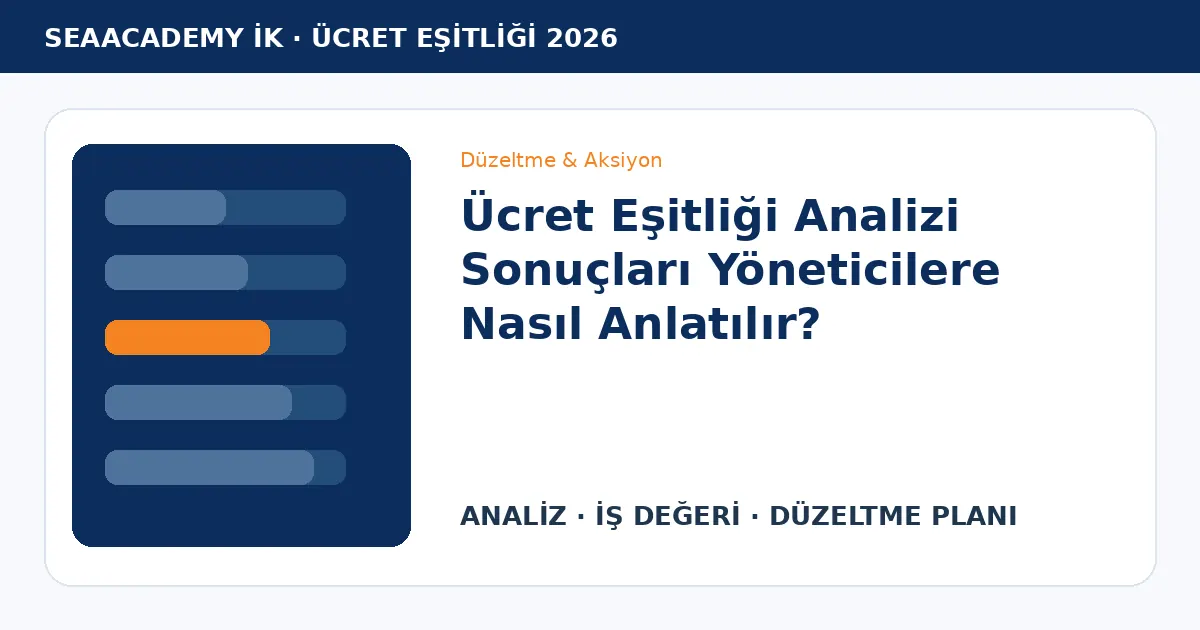 Ücret Eşitliği Analizi Sonuçları Yöneticilere Nasıl Anlatılır?