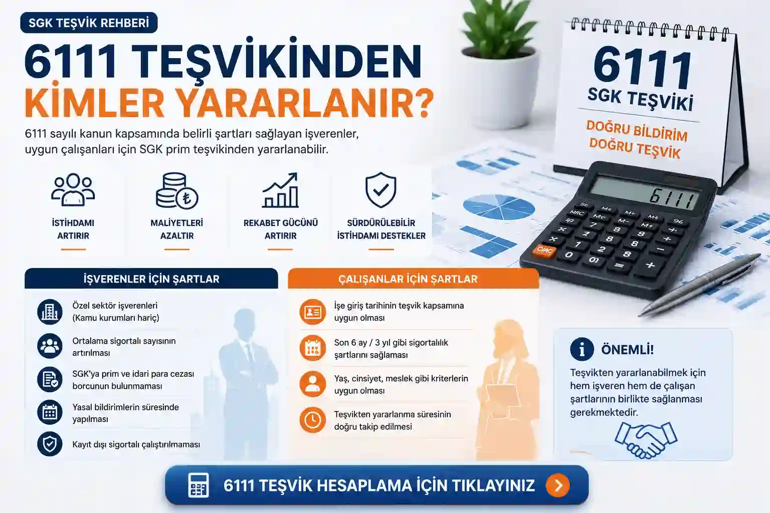 6111 teşvikinden kimler yararlanabilir işveren çalışan şartları