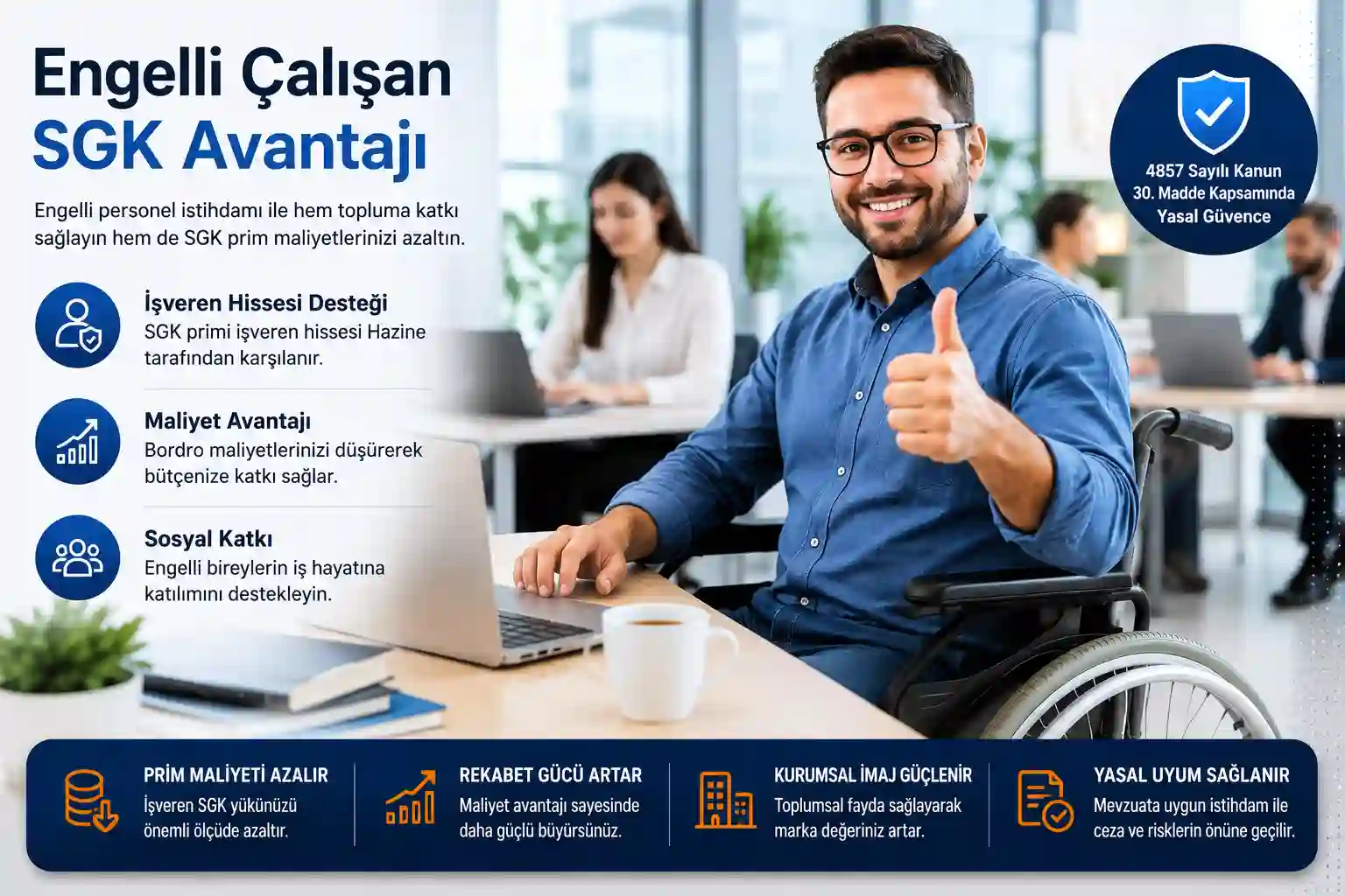 Engelli çalışan SGK avantajı