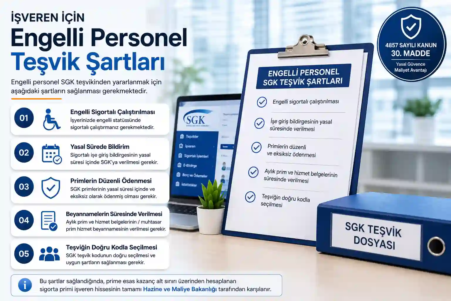 Engelli personel teşvik şartları
