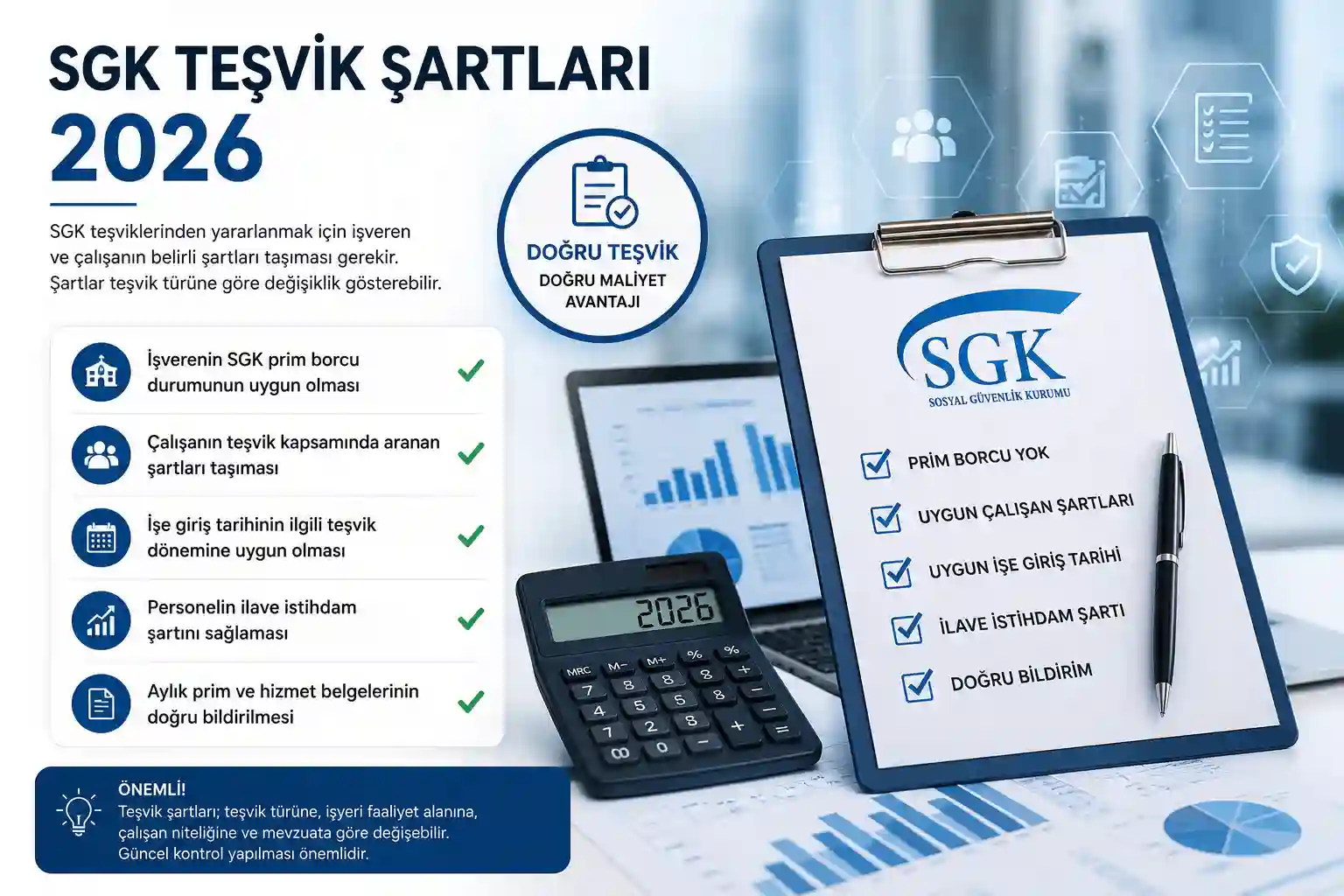 SGK teşvik şartları 2026