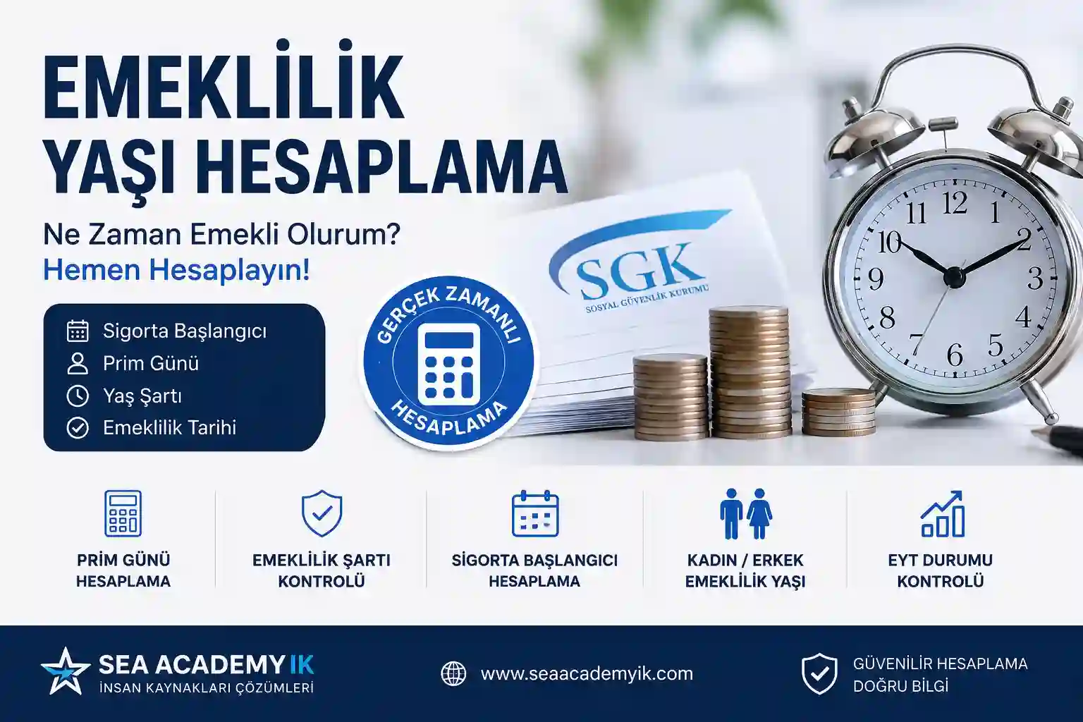 Emeklilik yaşı hesaplama 2026 SGK EYT prim günü hesaplama