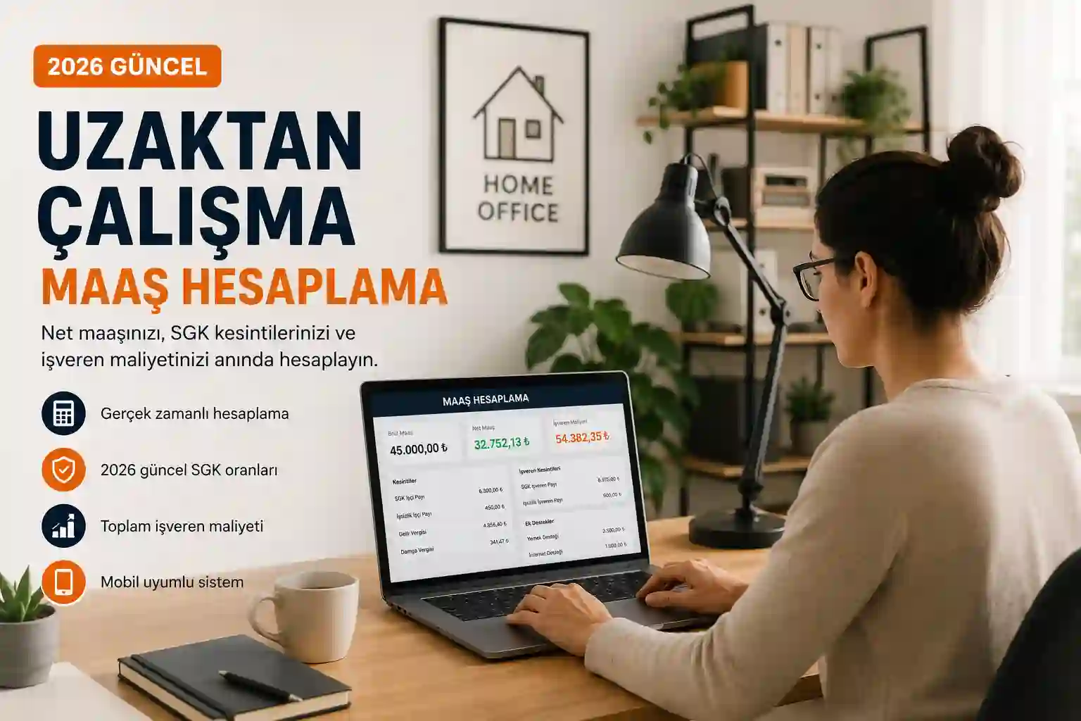 Uzaktan çalışma maaş hesaplama