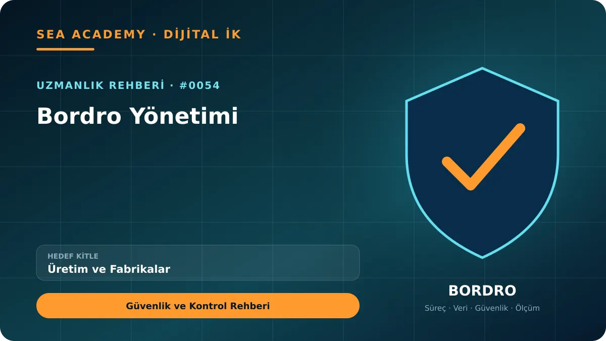 Üretim ve Fabrikalar İçin Bordro Yönetimi: Güvenlik ve Kontrol Rehberi için özgün rehber kapağı