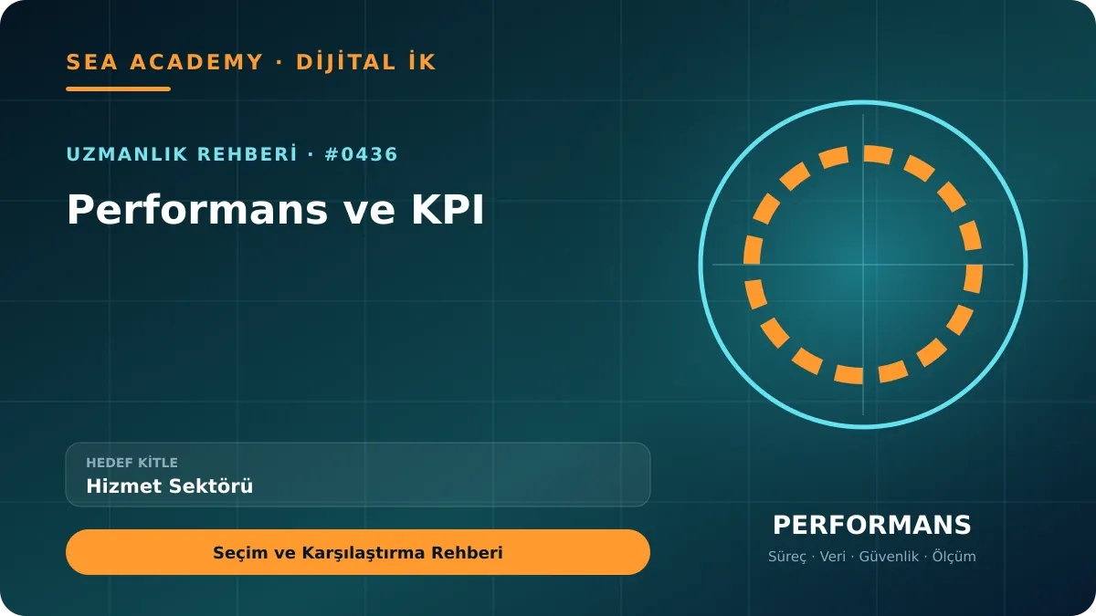 Hizmet Sektörü İçin Performans ve KPI: Seçim ve Karşılaştırma Rehberi kapak görseli